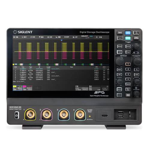 鼎阳（SIGLENT）SDS1204X HD 12bit高清示波器 200M带宽 4通道 2G