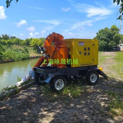 6寸8寸10寸12寸防汛排涝抗旱 大流量移动式柴油水泵 汽柴油水泵