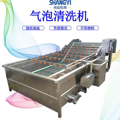 包装袋气泡清洗机果蔬气泡清洗设备商用全自动气泡清洗果蔬机