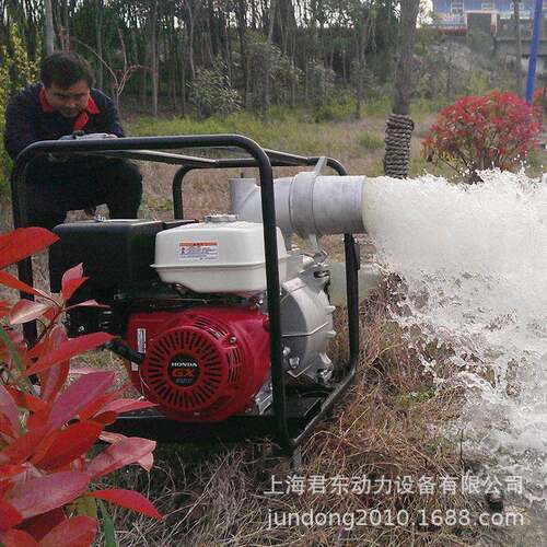 国债项目用6寸汽柴油机抽水泵170方大流量汽油自吸泵配GX390动力