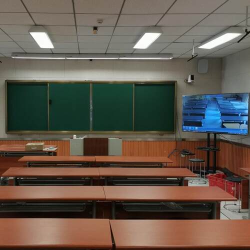多媒体学推拉绿板镶嵌影子校白板多830媒体投教学磁性左电右推拉