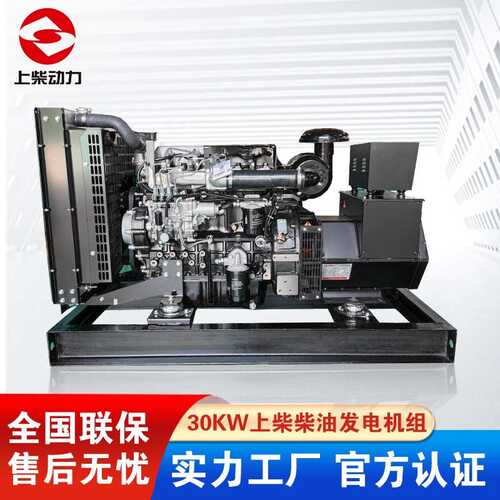 铜刷上柴全柴油备用电源发电机股份低油耗家庭 30kw发电机组 无