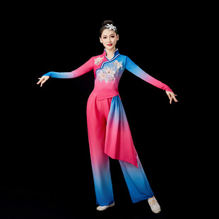 胶州秧歌舞蹈服冬季套装中国风成人秧歌服演出服女2024新款现代