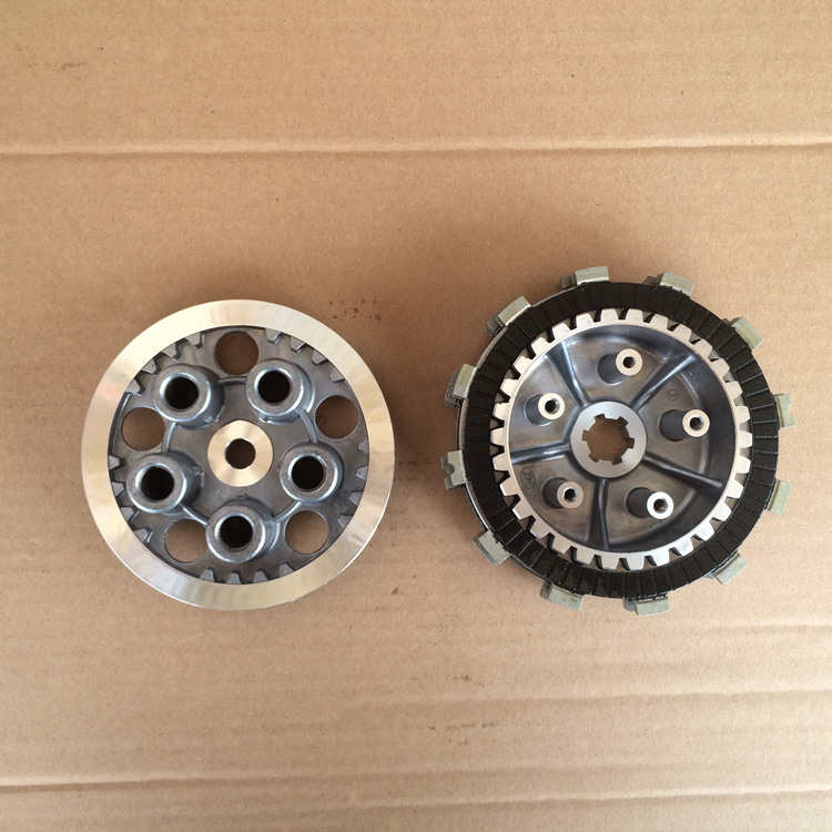 适用铃木摩托车钻豹HJ125K-3A 离合器小古总成小鼓带摩擦片铁片