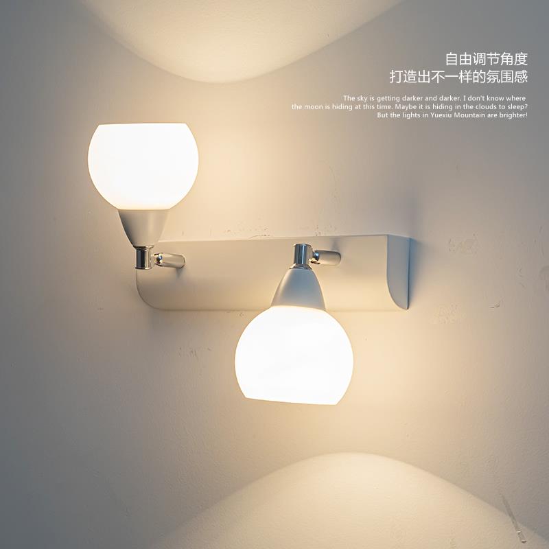 镜前灯卫生间浴室镜柜灯可调角度梳妆台补光灯免打孔可换led灯泡