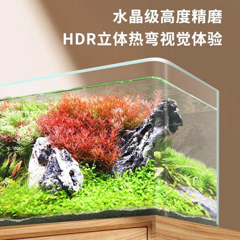 【】yee超清玻璃热弯鱼缸桌面小型水族箱客厅家用水草造,宠物/宠物食品及用品,桌面缸,淘宝优惠券,粉丝福利购,淘宝优惠卷