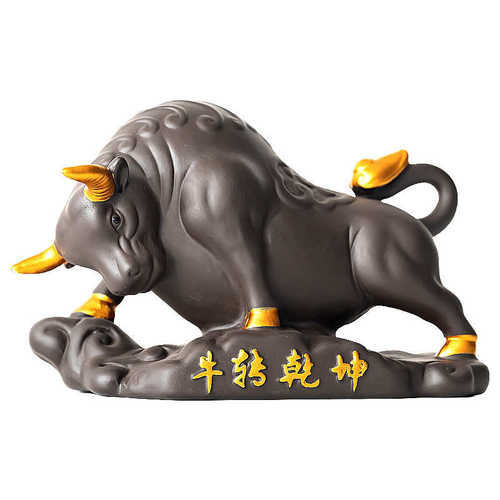 宠玩可茶紫砂摆件配件扭转乾坤茶从养茶宠台招财茶具茶桌精品牛茶