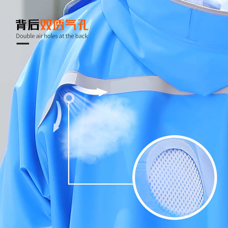 实力工厂 蜂鸟即配 全身防暴雨雨衣雨裤套装外卖骑行透气分体雨衣