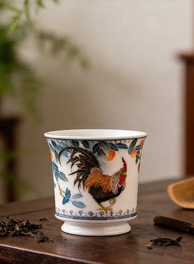 大吉大利收藏级主人杯 醴陵釉下五彩纯手绘功夫茶器单个茶杯茶碗