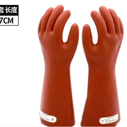 双安CX121 12KV橡胶绝缘手套（手型）适用于电力汽车机械维修