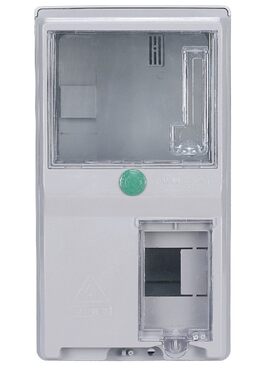 四川款单相一表位电能表计量箱塑料防水配电箱透明插卡式电表箱