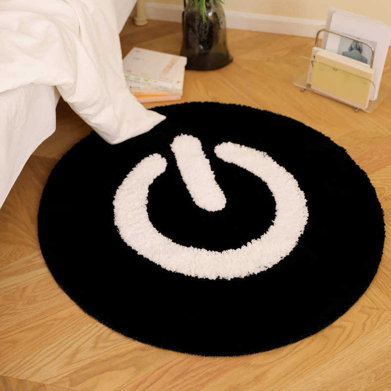 鲜煤球卧室植浴室绒卧室客厅地毯苔地毯簇绒垫地毯小