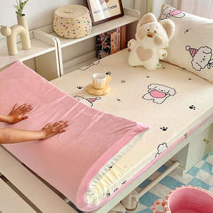 90x190乳胶床垫拉包脏全床垫保护套罩护罩薄链式宿舍隔保罩床垫