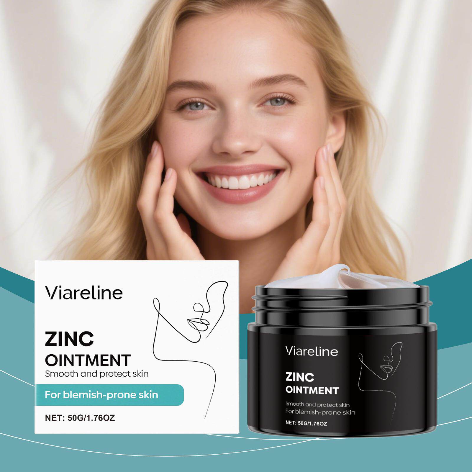 VIARELINE Acne Care Cream - Refreshing Oil Control, Comforta - 实物图