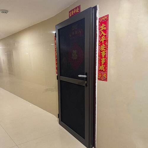 纱窗门定制昆明入户防盗纱门防盗防蚊鼠纱门上门安装90平开 纱门