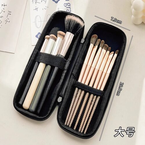 化妆刷收纳包大容量女便携旅行外出专用眼影刷子粉刷笔袋
