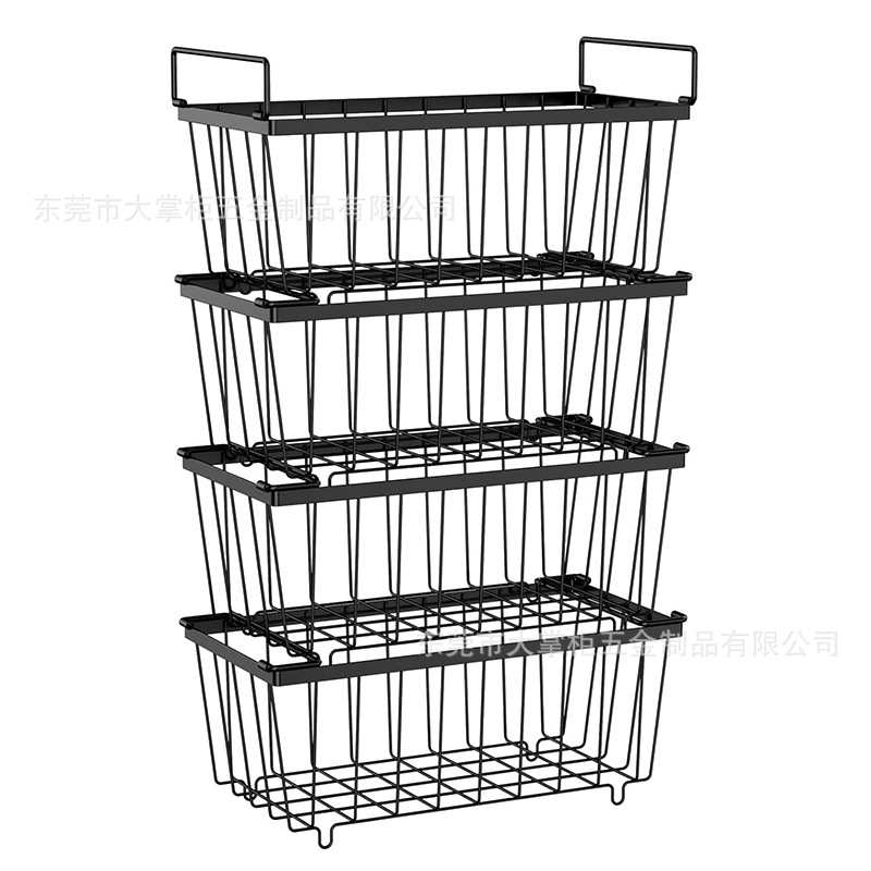 冰柜内金属收纳篮冷藏食品置物筐雪柜冷藏柜置物架分格网篮