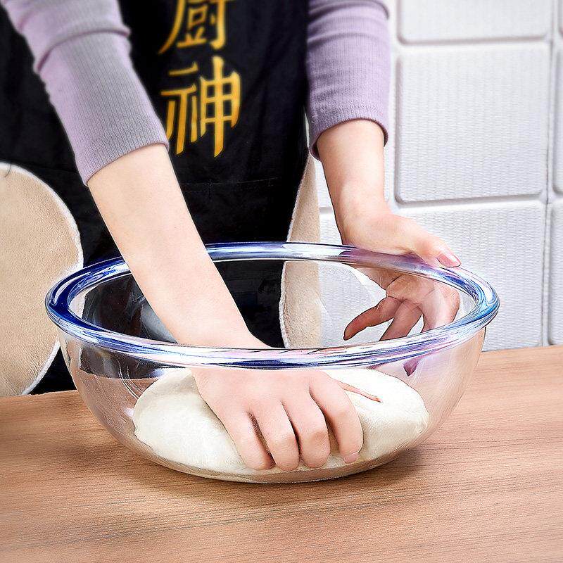 新款 微波炉专用器皿透明玻璃碗耐高温家用沙拉碗大号饭碗汤碗碗