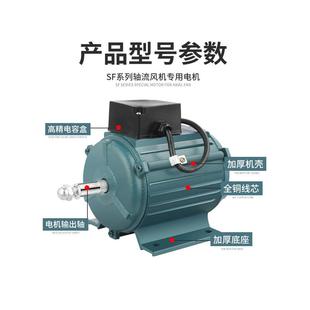 工业轴流llsf管道马达220v除尘抽风机电机380v电排烟风机
