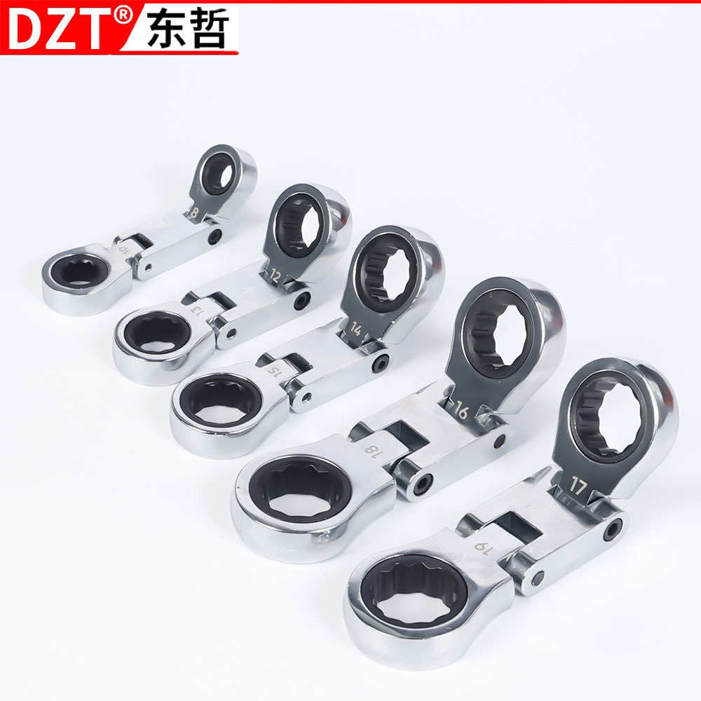 5件套 迷你双活动头棘轮扳手组套8*10-12*13-14*15-16*18-17*19mm