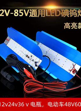 12V电瓶灯高亮夜市灯摆摊低压灯48V60V直流电瓶车灯36V船灯