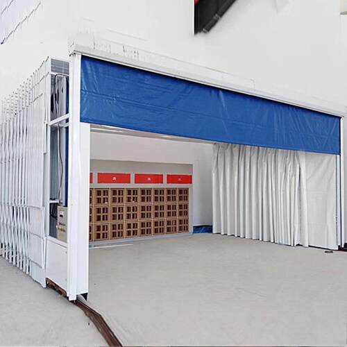 YS-015移动喷漆房大工业移架构喷塑房轨道打型磨房式电动折叠动伸