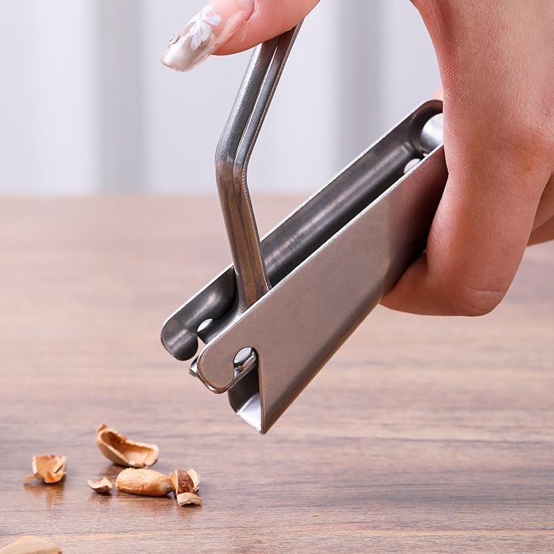 夹松子神器不锈钢大小松子开壳专用钳子家用快速剥松子仁开口工具