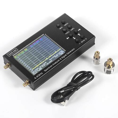 SA6 Mini手持频谱分析仪支持35-4400MHz3.2寸信号发生器频谱仪