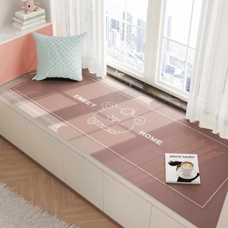 阳台窗台裁剪皮革防晒垫夏季垫子飘pu可擦四季垫防水窗通用免洗可