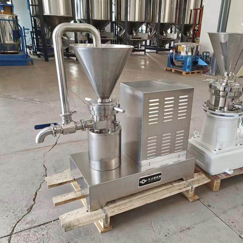 果酱蔬菜汁胶体磨黄豆碧根果物料磨细番茄酱研磨设备辣椒酱研磨机