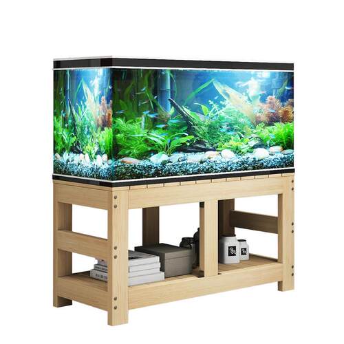 实木鱼缸底座底柜鱼缸柜子鱼缸桌子置物架水族箱底柜定 做鱼缸架