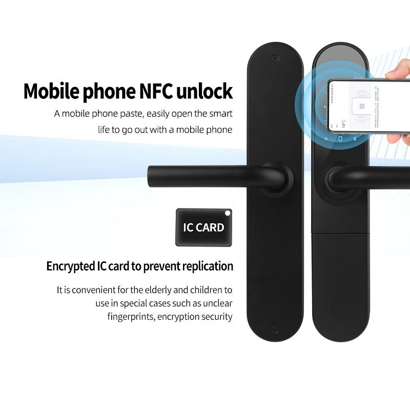 跨锁住境密码锁室内店入公寓民宿智酒能电子木门通通锁刷RF-05卡