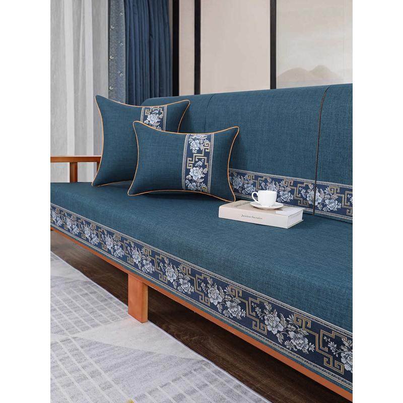 实木沙发垫靠背巾沙发巾中式防滑坐垫红木全盖布四季通用棉麻套罩,居家布艺,沙发套,淘宝优惠券,粉丝福利购,淘宝优惠卷