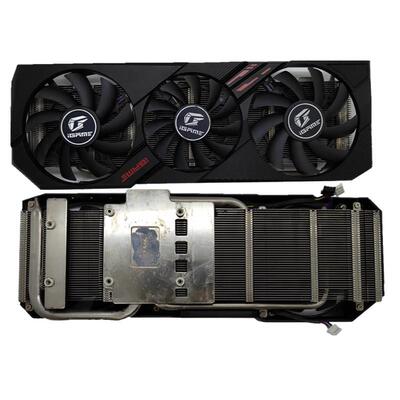 七彩虹GTX1660super 显卡散热器孔距5.1cm原装三风扇散热器总成AI