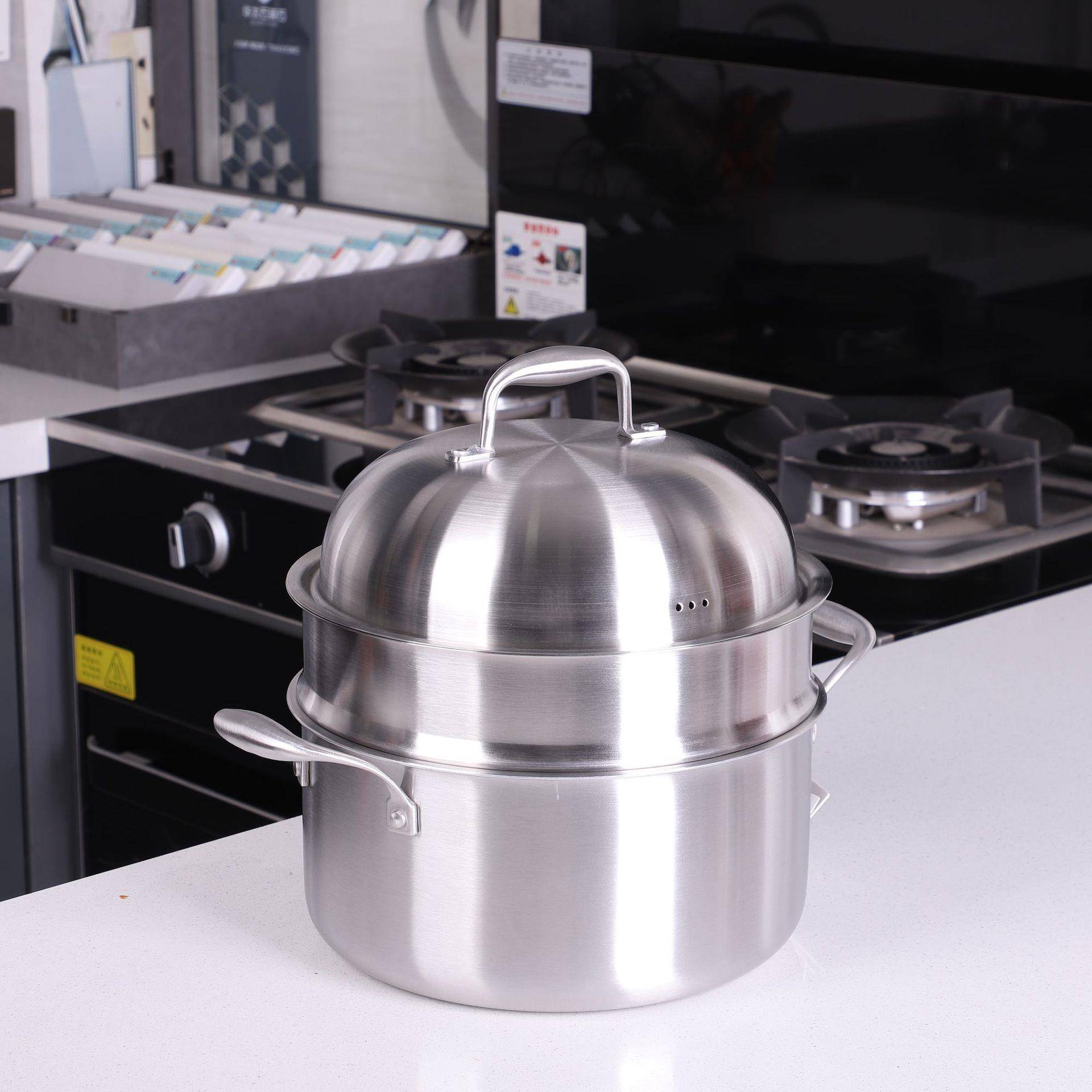不锈钢电蒸锅锅盖大锅盖蒸锅电蒸锅炖蒸煮一体蒸锅家用小型
