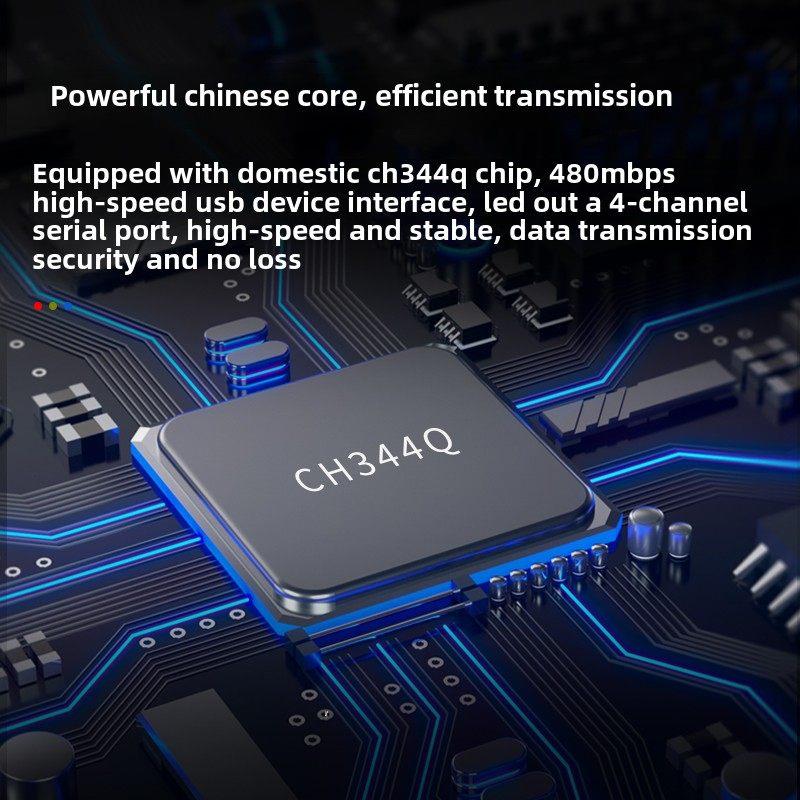 USB转串口模块工具支持TTL/RS232/RS485三合一升级刷机接口CH344