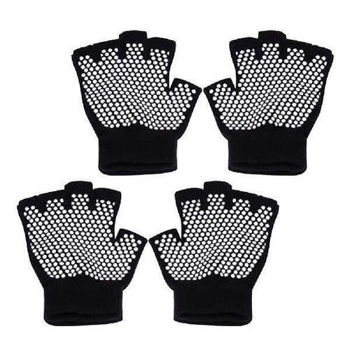 2 Pairs Pilates Workout Glove Bike Gloves Half Finger