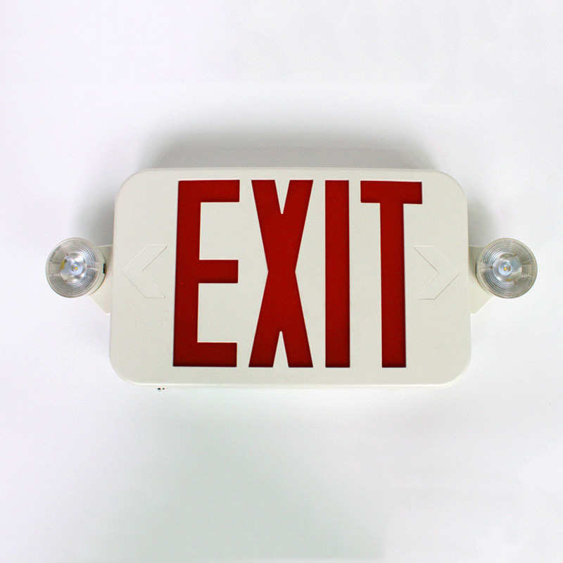 新款外贸EXIT安全出口灯双头消防应急灯/疏散照明灯LED消防应急灯