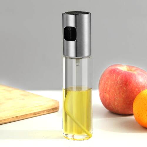 Spray Oil Bottle for Kitchen, Glass Oil Sprayer for Grilling