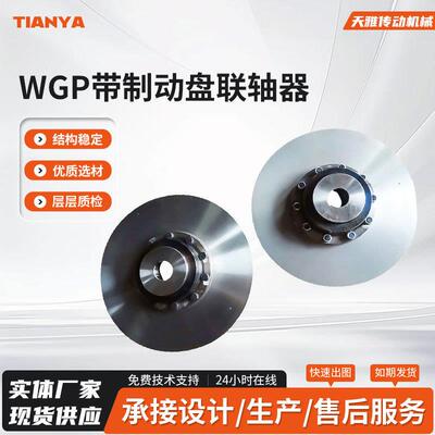 天雅联轴器WGP带制动盘联轴器天雅WGP带制动盘的联轴器供应