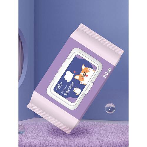 Pet wipes 80 * 1 package dog cat deodorant to tears wet