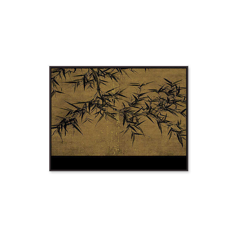 感2023电表中美化墨竹装饰画箱电闸复古古风高级奢轻遮挡新款挂画