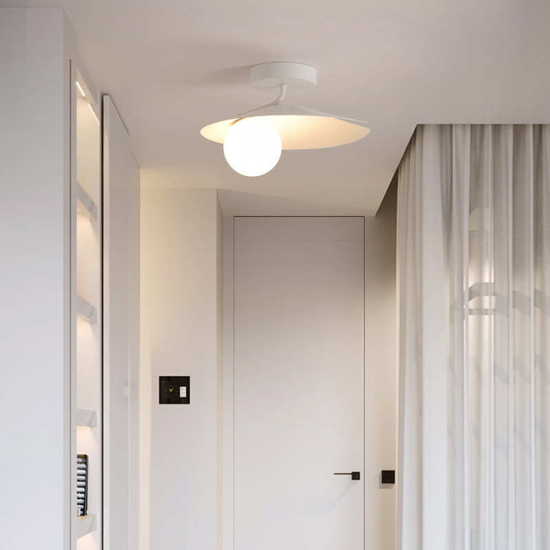 衣帽阳风北欧网灯灯台灯ins奶油红花朵过道玄关入户走廊间简风极