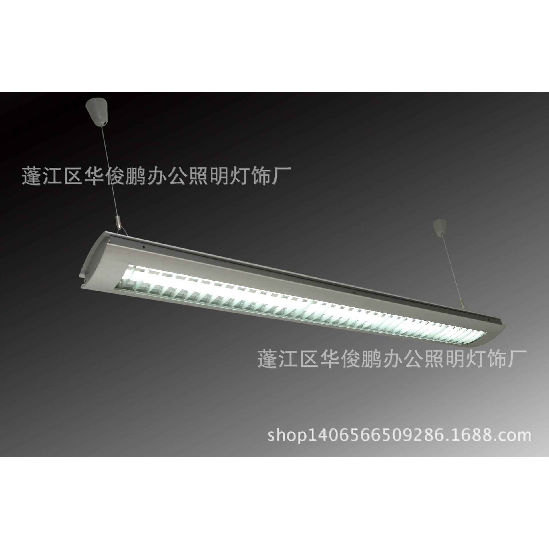 长条吊线办公灯照明铝材吊线灯具现代办简约公照明灯白炽灯图片