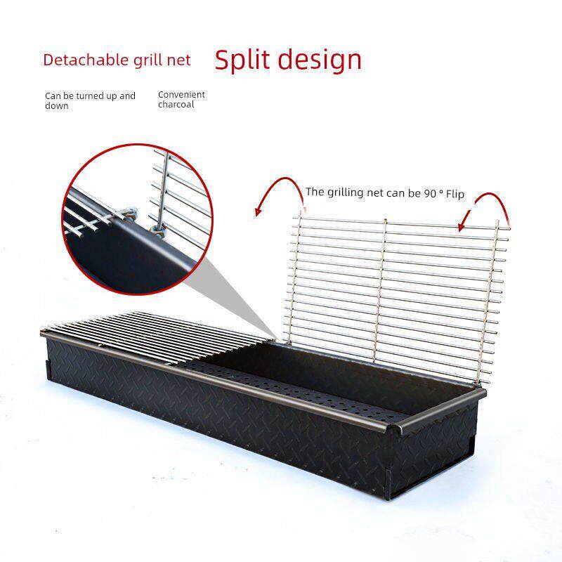 烧烤炉商用加大加厚木炭烧烤架摆摊夜市定制老式家用户外大号肉串