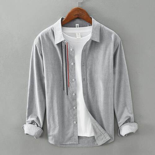 Long sleeved shirt men's shirt jacket