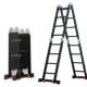 加厚铝合金人字梯家用多功能折叠梯子工程室外伸缩便携直梯阁楼梯