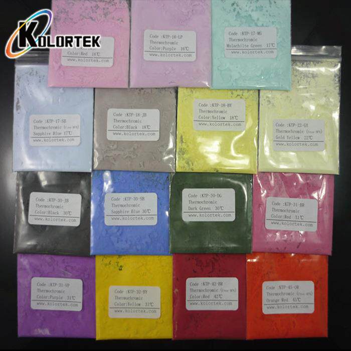 多色温变颜料ThermochromicPigments遇冷显色温变粉