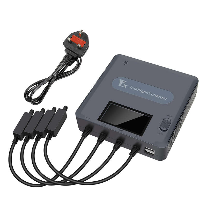 适用DJI大疆Mavic御2/Air2/2S充电器数显4路多充同时并快充电管家