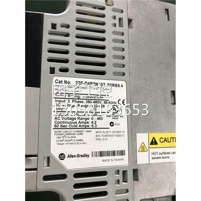 ￥AB罗克韦尔变频器 22F-D4P2N103 1.5KW 380V成色漂亮 询价